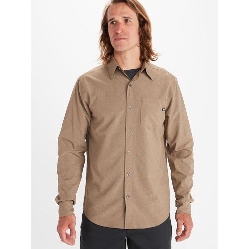 Marmot Aerobora Shirts For Mens Khaki BXY942607